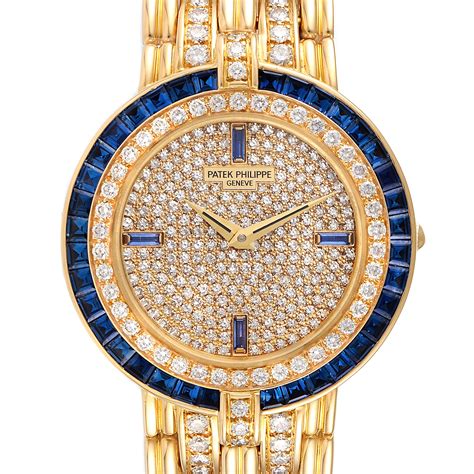 gold diamond patek philippe|More.